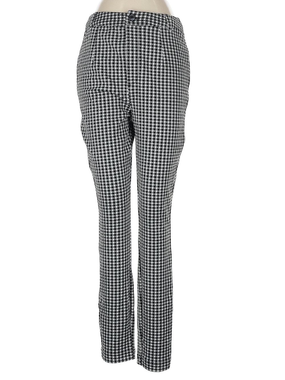 Maeve by Anthropologie Black White Gingham Trousers Sz 6
